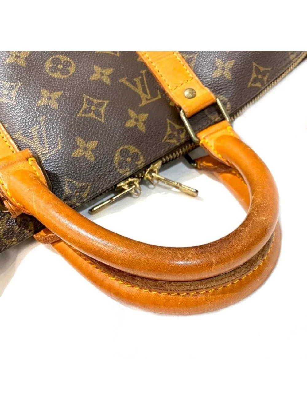 Louis Vuitton Keepall 50 Monogram Boston Bag Canvas